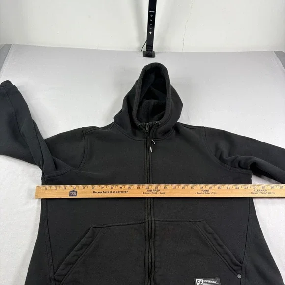 Alaskan Hardgear Hoodie Mens XL Black Full‎ Zip Heavyweight Casual Jacket - Picture 4 of 10